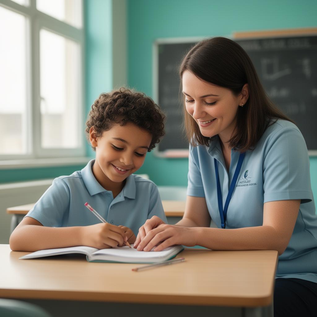 Schulbegleitung der HPO Neubauer im Klassenzimmer